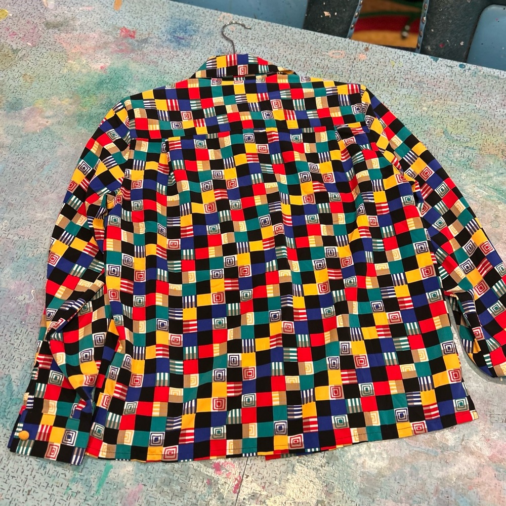 Vintage Geometric Blouse - Picture 10 of 13